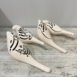 پرنده سرامیکی طرح شعر