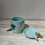 اسانس سوز سرامیک دستساز طرح پرنده رنگ آبی - Image 2