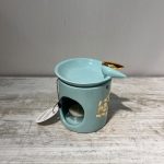 اسانس سوز سرامیک دستساز طرح پرنده رنگ آبی