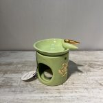 اسانس سوز سرامیک دستساز طرح پرنده رنگ سبز